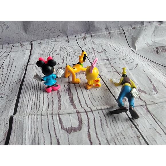 Disney Jr Figures Minnie Mouse Cuckoo Loca Goofy Pluto Lot Of 4 Cake Topper - Picture 6 of 6